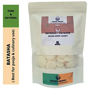 Indiana Organic Batasha Patasha Sugar Candy for Pooja and Culinary Use 400Gm