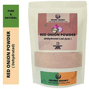 Indiana Organic Red Onion Powder 200 GMS Fresh Pack on Order.