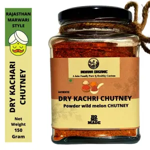 Indiana Organic kachri chutney 150 gram | Authentic Rajasthan dry kachari chutney powder | Homemade.