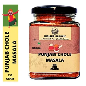 Indiana Organic Punjabi Chole Channa Masala Powder | Punjabi Tadka - 150 Gram