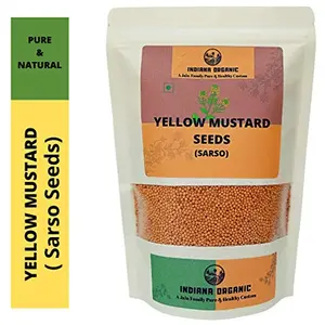 Indiana Organic Sarso Yellow Mustard Seeds Rajasthan (400)