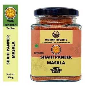 Indiana Organic - Shahi Paneer Masala Powder | with Tandoori Tadka - 150 Gram