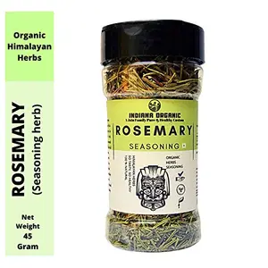 Indiana Organic Dry Rosemary Herb Seasoning for Culinary Use 45 Gm