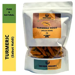 Indiana Organic Whole Dry Turmeric Whole Sabut Haldi 400 Gm