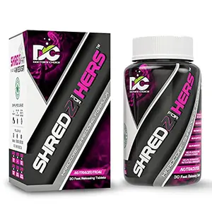 Doctor's Choice Shredz for Hers Shredding Formula for Women with 300mg Acetyl-L-Carnitine CLA Green Coffee Bean Extract Garcinia Cambogia - 30 Tablets