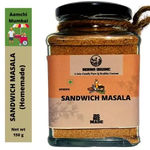 INDIANA ORGANIC Homemade Aamchi Mumbai Sandwich Masala Powder - 150 Gram