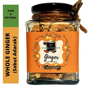 Indiana Organic Dry Whole Ginger Sabut Sonth Adarak 100 Grams