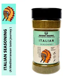 Indiana Organic Italian Herbs - A Mediterranean Taste Journey/Seasoning with Himalayan Herbs (100 Gram)