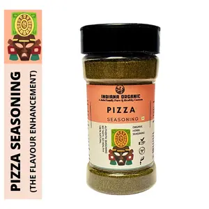 Indiana Organic Pizza Garlic Bread Seasoning - The Flavour Enhancement | Seasoning with Himalayan Herbs (180 Gram)