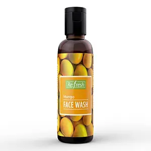 Refresh Mango Face Wash 50 ml Paraben Free Gel Face Wash with Long Lasting Mango Fragrance. Suiteable For All Skin Types. Enriched with Allantoin to enhance the moistruization effect