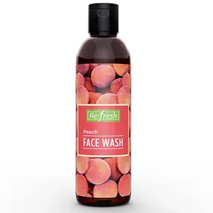 Refresh Peach Face Wash 200 ml Paraben Free Gel Face Wash with Long Lasting Peach Fragrance. Suiteable For All Skin Types. Enriched with Allantoin to enhance the moistruization effect