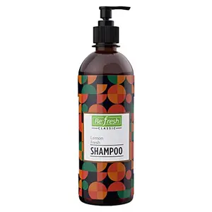 Refresh Lemon Fresh Shampoo 500 ml | Helps to Create Shinier Hair | Reduces Oil Built Up on Scalp | Helps to Deep Cleanses the Scalp | For Men & Women