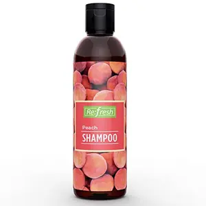 Refresh Peach Shampoo 200 ml Paraben Free Peach Fruit Shampoo For Healthy Scalp Suitable For All Hair Types