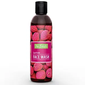 Refresh Lychee Face Wash 200 ml Paraben Free Gel Face Wash with Long Lasting Lychee Fragrance. Suiteable For All Skin Types. Enriched with Allantoin to enhance the moistruization effect