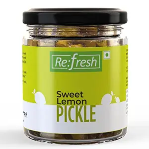 Refresh Sweet Lemon Pickle 250 gm Homemade Taste Sweet Nimbu Achaar | Sweet and Sour Lemon Pickle