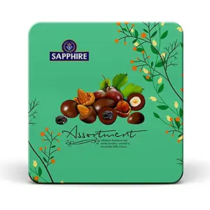 Sapphire Chocolate Coated Nuts Assorted 200g|Gift Hamper for Holi| Holi Chocolate Gift Pack||Holi Celebration Box | Chocolate Gift Hamper For Girlfriend Wife & Friend