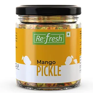 Refresh Mango Pickle 200 Gm Hygienic Healthy and Delicious Pickle. Homemade Taste Spicy Aam ka Achaar