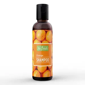 Refresh Orange Shampoo 50 ml Paraben Free Orange Fruit Shampoo For Healthy Scalp Suitable For All Hair Types