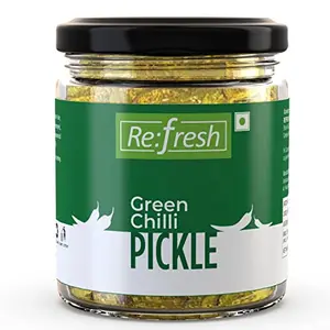 Refresh Green Chilli Pickle 200 gm Homemade Taste Hari Mirch ka Achar