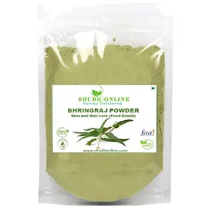 Organic Bhringraj Powder for Hair Growth Skin and Eating (500 Grams) - 100% natural Eclipta alba Bringraj Powder Bhringrajasava Bringaraja