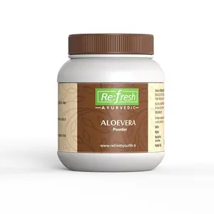 Refresh Ayurvedic Aloevera Powder 100 Gm Aloevera Leaf Powder