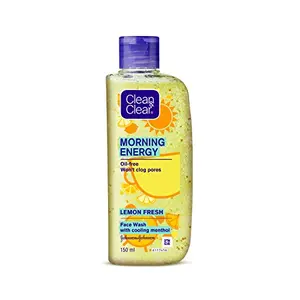 Clean & Clear Morning Energy Lemon Fresh Face Wash Yellow 150 ml
