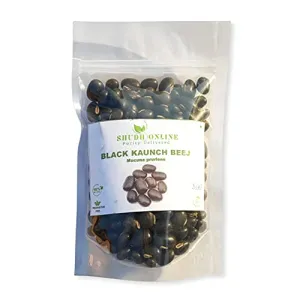 Shudh Online Black Kaunch beej Konch Seed Kala Koch ke beej (200 Grams) Alkushi Kauch Mucuna Pruriens Velvet Beans Kapikachhu Cowitch Cowhage