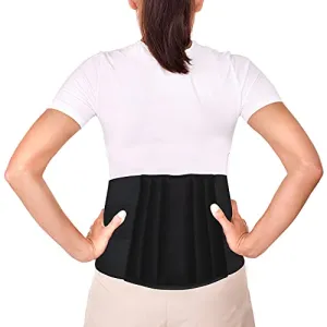 Dr Ortho Lumbo Sacral (Back & Waist Support Belt) for Men & Women Cotton Fabric Black