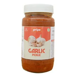 Priya Garlic Pickle 500g - Homemade Lahsun Achar - Traditional South Indian Taste