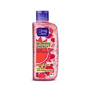 Clean & Clear Morning Energy Berry Blast Face Wash Red 150 ml