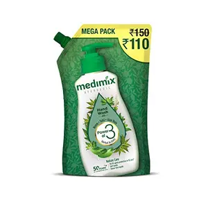 Medimix Ayurvedic Nature Care with Neem Tulsi Aloe Vera - Hand Wash Mega Pack Refill Pouch 750 ml