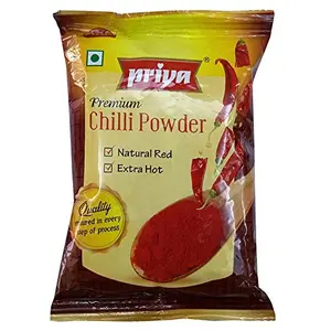 Priya Premium Chilli Powder 500g - Natural Red Extra Hot -Authentic Aromatic Flavourful Spice