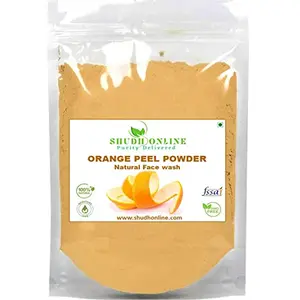 Shudh Online Organic Orange Peel Powder for Skin Whitening - 200g (Orange Powder for Face Orenge Fruit Peel Powder edible)
