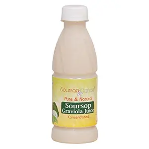 Soursop4Cancer Soursop Graviola Fruit Juice - 250ml | Graviola | Hanuman phal | Laxman Phal | Mullu Chitta