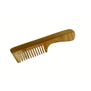 MB Herbals Neem Handcrafted Comb | Wooden Comb | Hair Growth | Anti Static | Hair-fall | Dandruff Control | Hair Straightening | Frizz Control | for Men & Women | Size: 17 x 4.5 x 0.5 (Wood Handle)