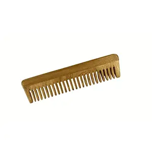 MB Herbals Handcrafted Neem Comb | Wooden Comb | Hair Growth | Anti Static | Hairfall | Dandruff Control | Hair Straightening | Frizz Control | Comb for Men & Women | Size : 17 x 4.5 x 0.5