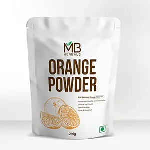 MB Herbals Orange Fruit Powder 250g | No added Sugar | No Preservatives