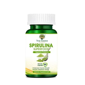Heera Ayurvedic Research Foundation Spirulina Superfood 90 PCS Veg Capsule (500 mg) (Arthospira Platensis 5:01)