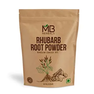 MB Herbals Rhubarb Root Powder 227g | Chinni Powder | Rheum emodi root | Indian Rhubarb