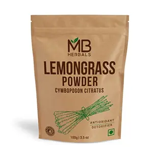 MB Herbals Lemongrass Powder 100gm | Lemon Grass Powder | Makes Refreshing Lemongrass Tea with Water