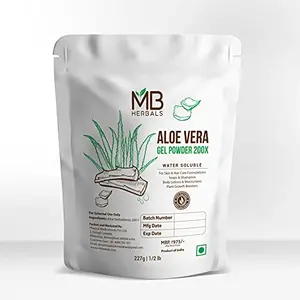 MB Herbals Aloe Vera Gel Powder 200x | Hair care | Skin care | Glowing Radiant Skin