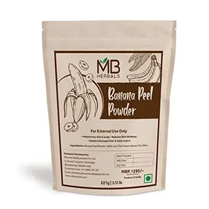 MB Herbals Banana Peel Powder | External Use Only | Repairs Damaged Hair | Adds Luster