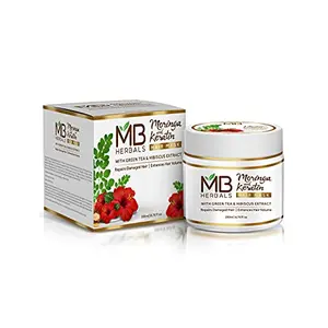 MB Herbals Moringa and Keratin Hair Mask | Green Tea and Hibiscus extract 200ml