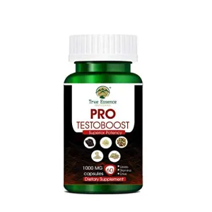 Heera Ayurvedic Research Foundation True Essence Provisions Fitness Testosterone Booster Supplement and Boost Men Muscle Growth and Energy - 60 Capsules (1000 mg)