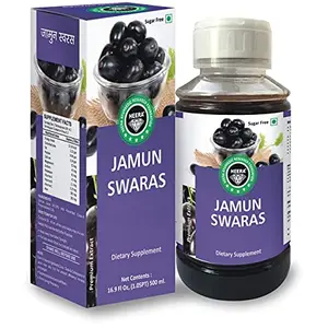 Heera Ayurvedic Research Foundation JAMUN JUICE Sugar Free Premium Juice 500 ml Pack of 1