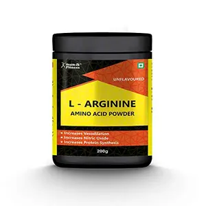 Healthvit Fitness L-Arginine Amino Acid Powder 200GM Unflavored