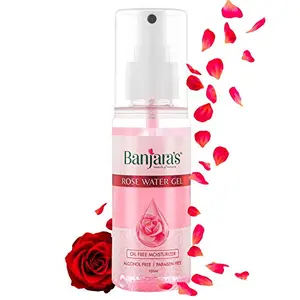 Banjara's Rose Water Gel for Helps Tighten Pores and Reduces Skin Irritation (All Skin) 100 milliliters