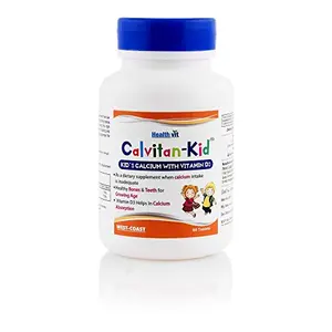 HealthVit Calvitan-KID Kid's Calcium Vitamin D3-60 Tablets
