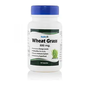 Healthvit Wheat Grass 500 mg Powder - 60 Capsules
