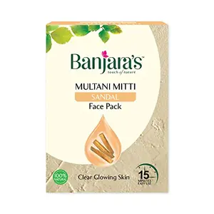 Banjara's Multani Mitti + Sandal Face Pack Powder(100 gm) Pack of 1